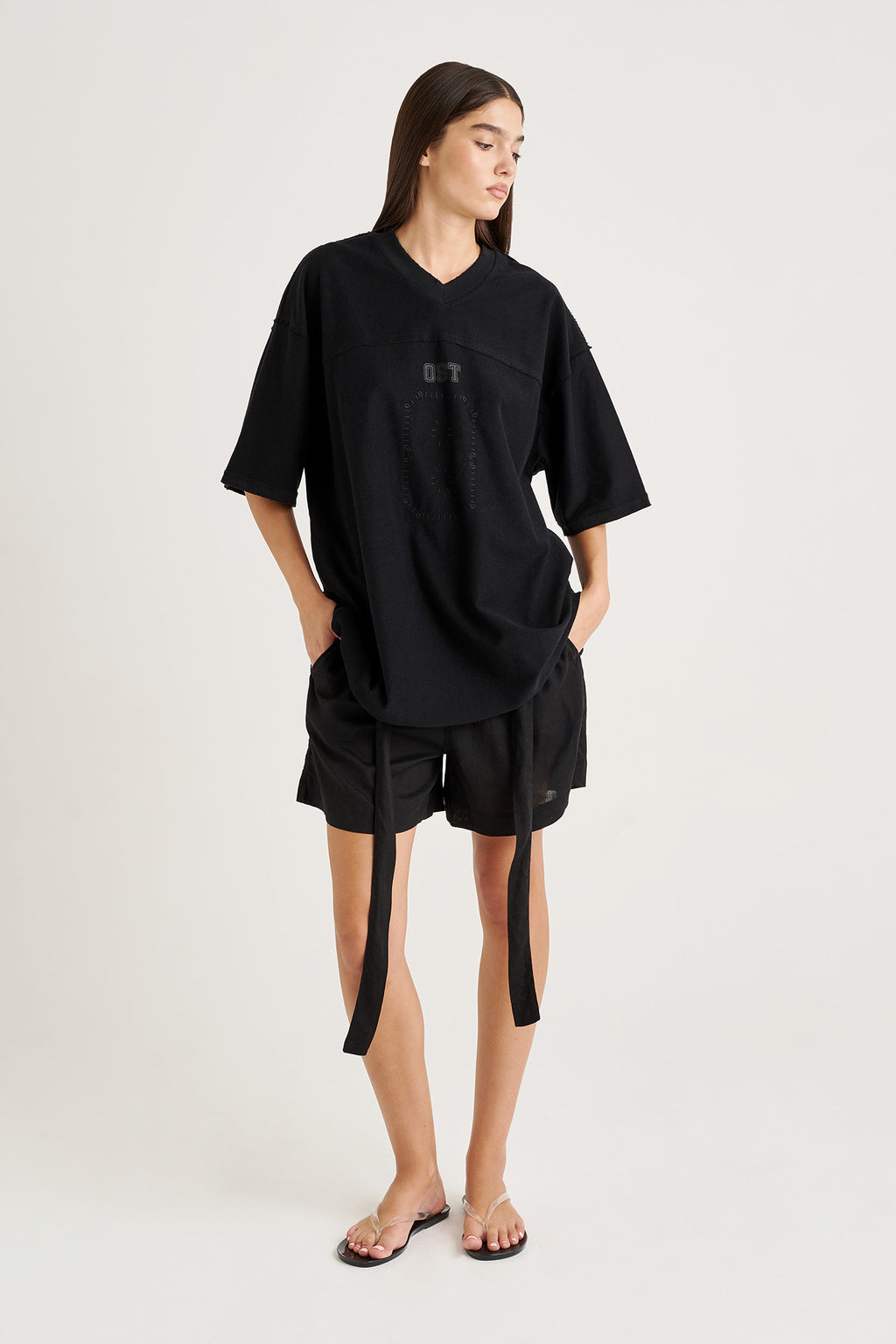 OH SO ESSENTIAL TROPPY TIE SHORTS