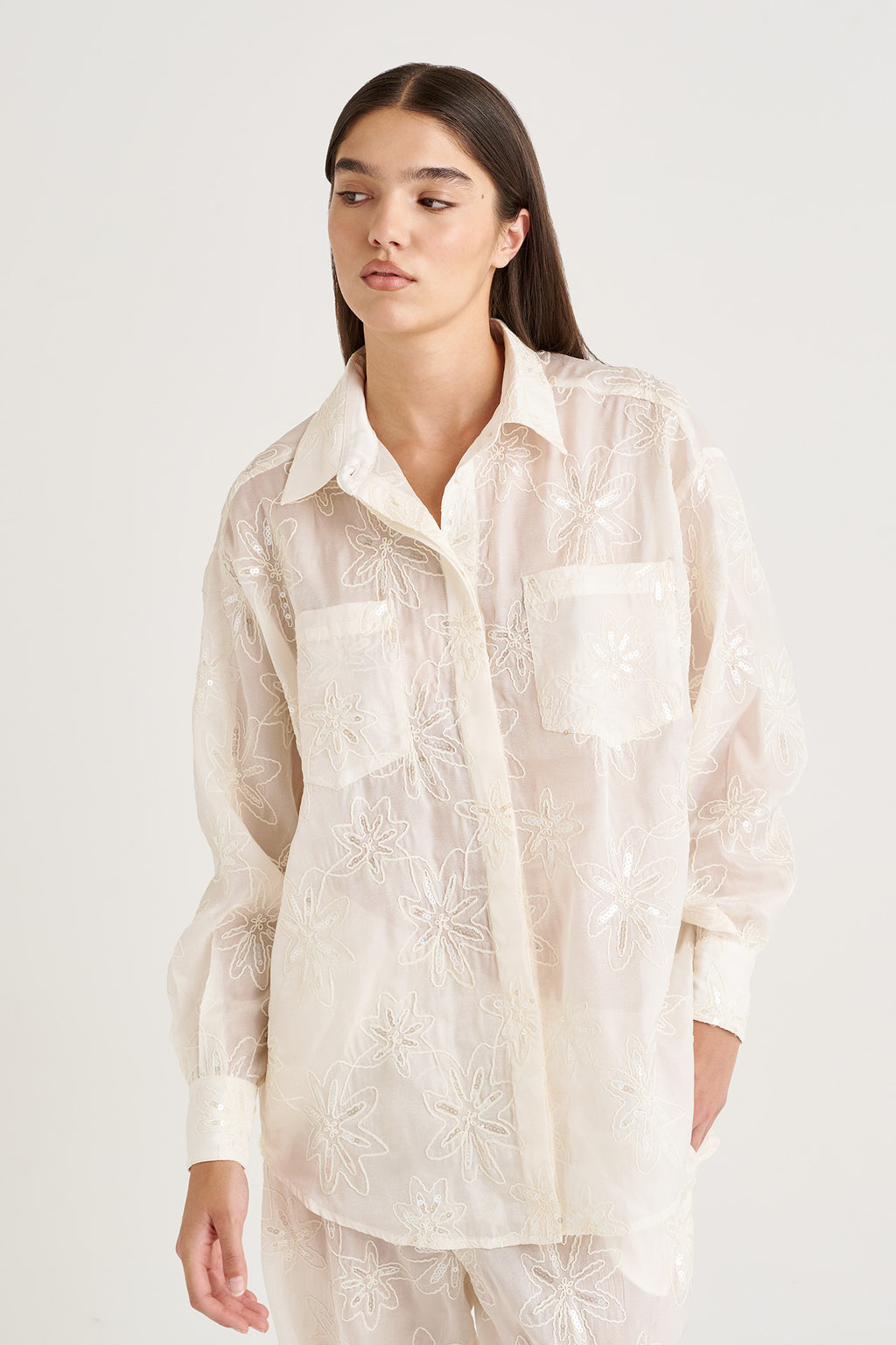 STARRY SHEER SHIRT