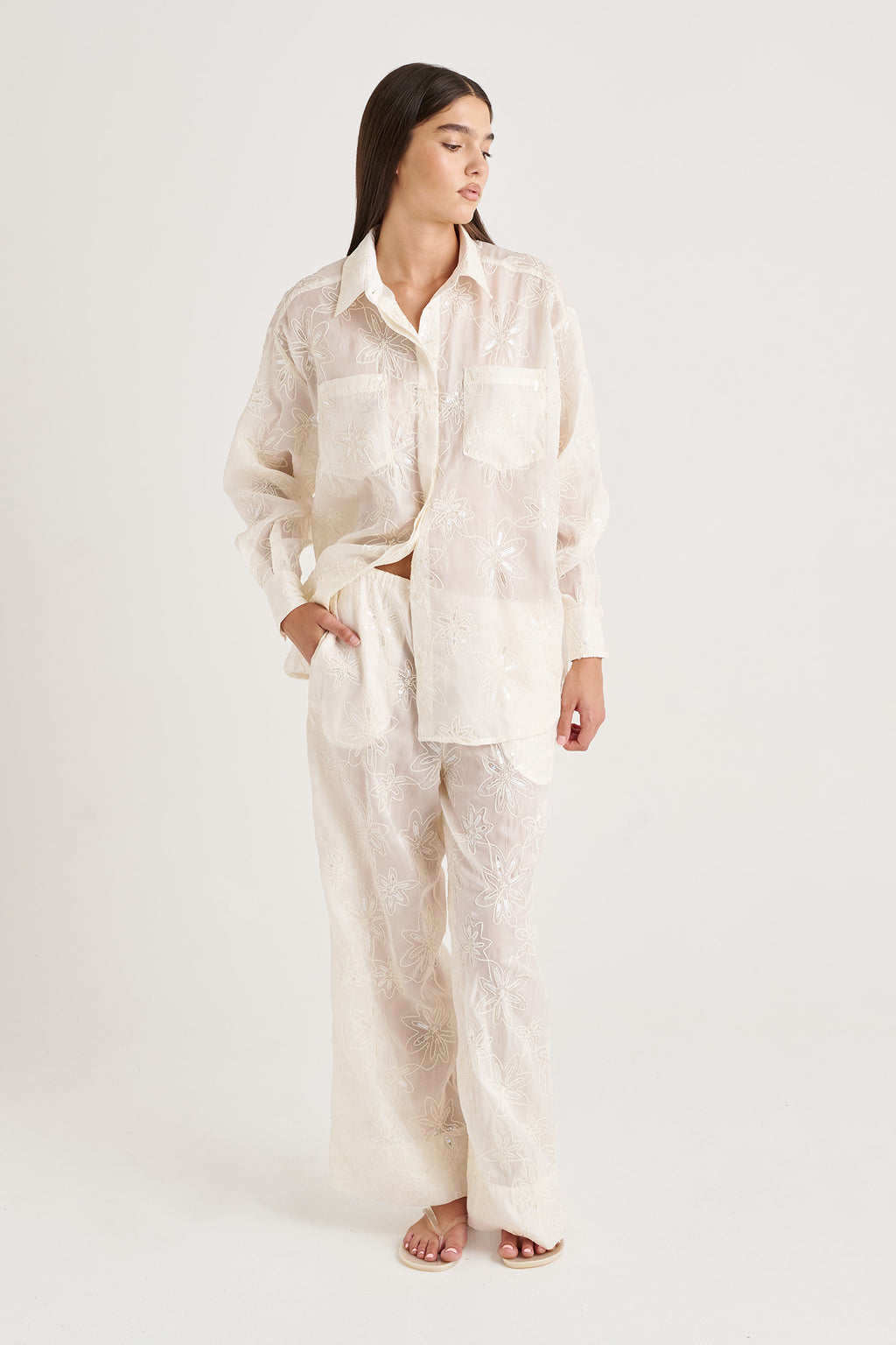 STARRY SHEER WEEKEND PANT