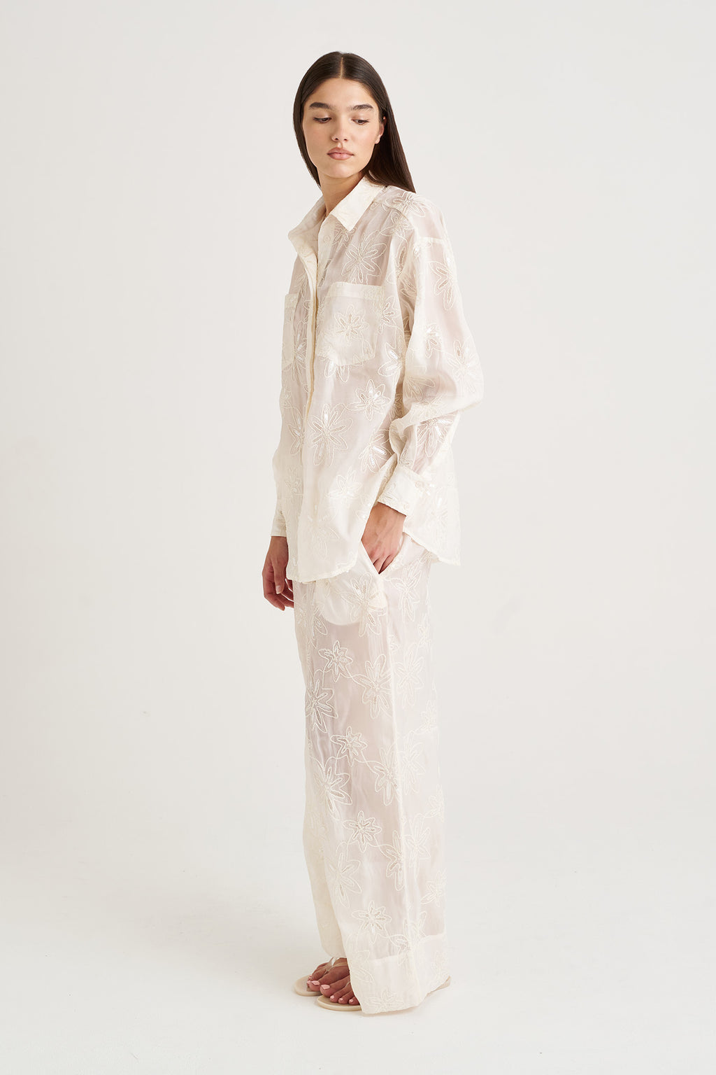 STARRY SHEER WEEKEND PANT