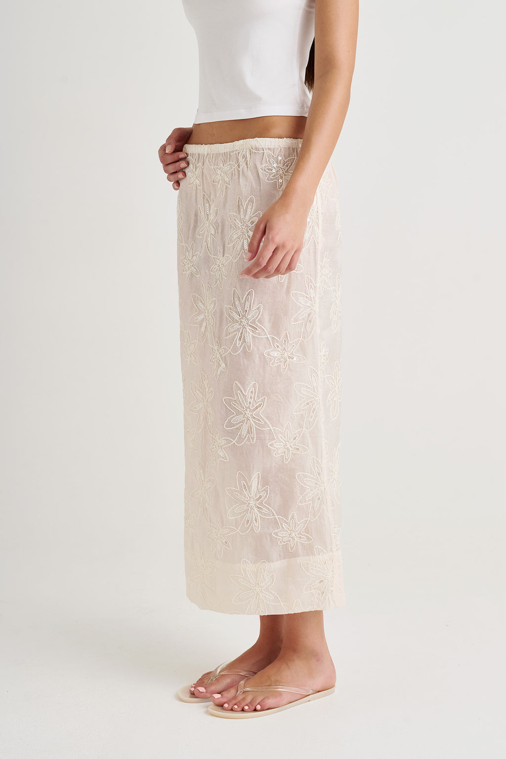 STARRY SHEER SKIRT